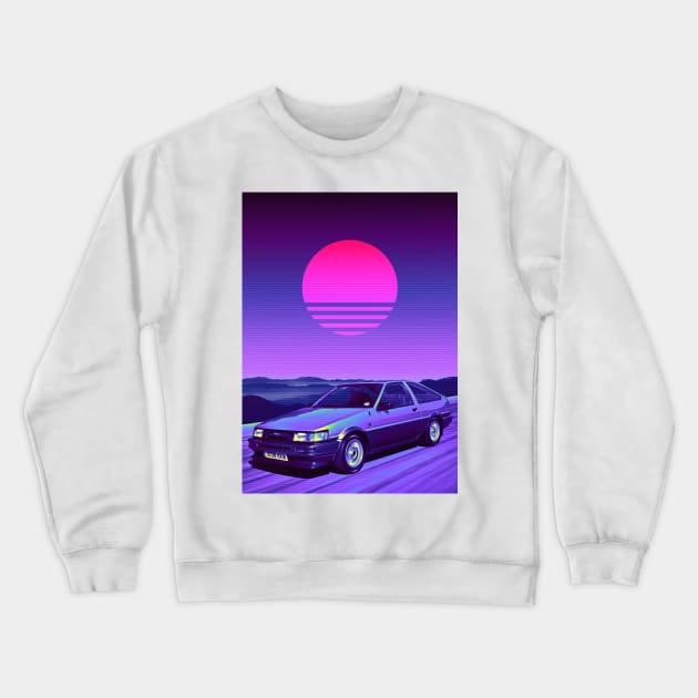 Initial D Crewneck Sweatshirt by mrcatguys